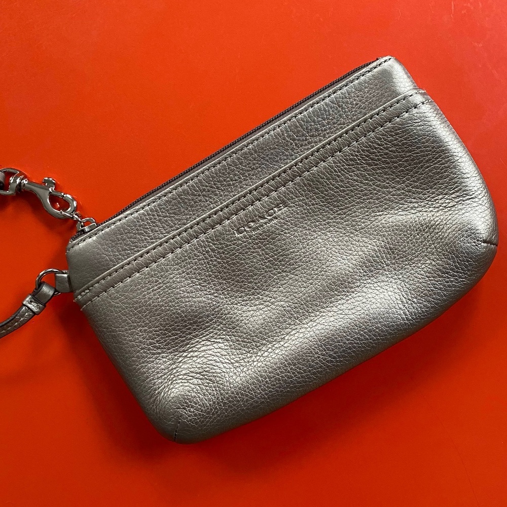 Coach Wristlet - Metallic